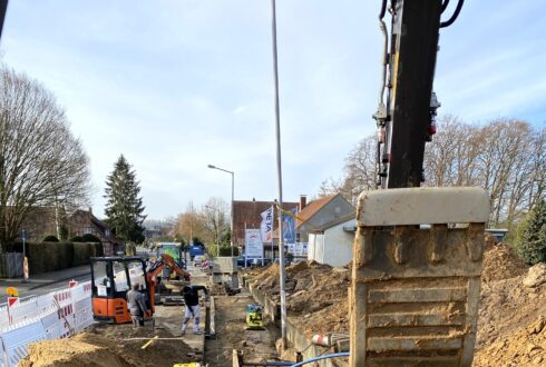 Neubau einer Schmutz- und Regenwasserhaltung entlang der L 773 in Löhne